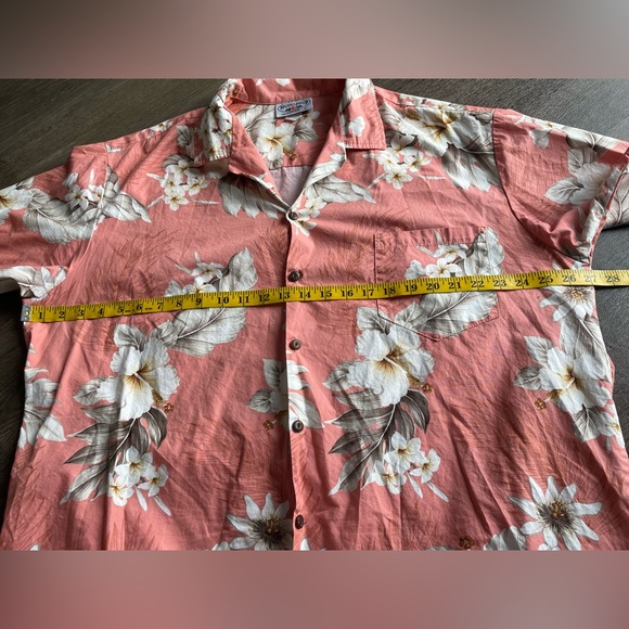 Pacific Legend Shirt Mens 2XL Hawaiian Aloha Cotton Floral Made USA Resort Beach - Picture 9 of 16
